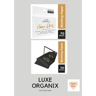 LUXE ORGANIX Blotting Paper With Compact Mirror By Anne Clutz 70 Sheets