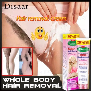 DISAAR Hair Removal Cream 120g Depilatory Cream Wax Hair Removal for Underarm Cold Wax Hair Removal