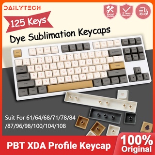 Dailytech Ember PBT Material Keycaps XDA Profile Heat Sublimation Mechanical Keyboard Keycap 125keys For 61/64/68/71/84/87/96/98/104/108 keys Mechanical Keyboard