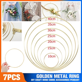 Round Ring Dreamcatcher Ring Metal Ring Creative Iron Doll Hanging Diy Hoop Macrame Craft Wedding