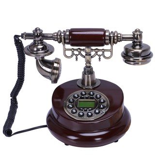 Antique Designer Phone Nostalgia Old phone telescope vintage telephone made of resin (1)