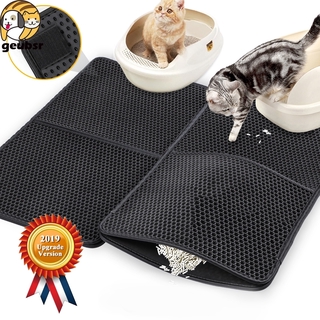 Large, medium and small double-layer waterproof pet cat litter pads high-elastic EVA clean sanitary anti-skid pads available in two colors geubsr.ph