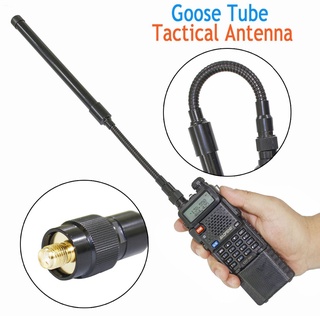 ABBREE AR-148 Goose Tube SMA-Female Dual Band 144/430Mhz Foldable CS Tactical Antenna For Walkie Tal