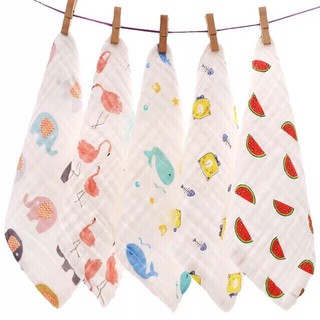 Small Baby Pure Gauze Cotton Washcloth Muslin Towel Lampin