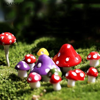 Boatsea Miniature Mushroom Bonsai Succulent Plants Mini Garden