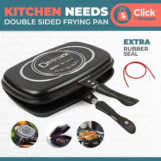 Dessini Cookware Set Italy 36cm Double Grill Pan Pressure Cooker Double Sided Frying Grilling FREE!