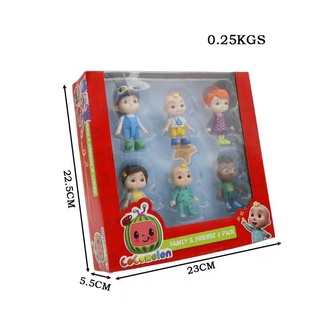 △Sunny shop Cocomelon Family & Friends 6pack - 3inches tall