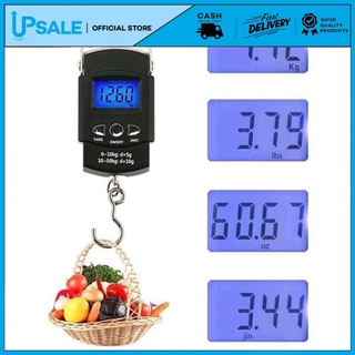 ⭐Hanging Hook 50KG Travel Electronic Weighing Scale Digital Scale LCD Display Luggage Postal