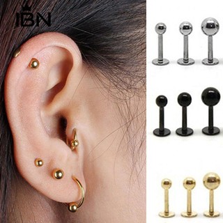 √COD Ibn Punk Steel Barbell Ear Cartilage Helix Tragus Stud Earring Bar Piercing
