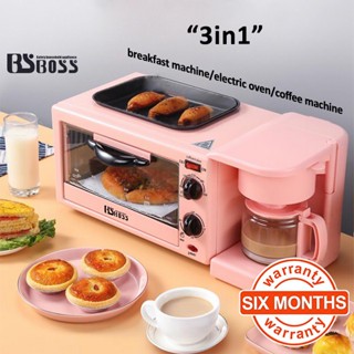❆✁BSBOSS 3-IN-1 Multi-Function Oven Electric Oven Breakfast Machine Coffee Maker Breakfast Maker
