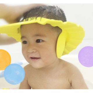 Adjustable Baby Shower Cap Bath Hat Wash Hairprotect (2)