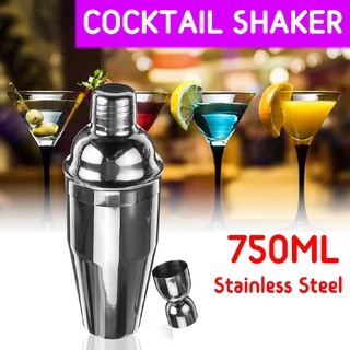*Ready Stock* 18pcs/set Stainless Steel Cocktail Shaker Mixer Drink Bartender Martini Tools Bar Set (1)