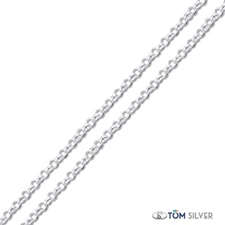 Tom Silver 92.5 Italy Sterling Silver Rolo Chain For Unisex N075 18 180C (1)