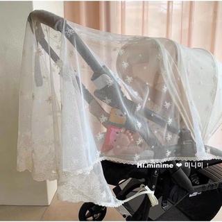 Korean-StyleinsInfantile Mosquito Net Complete-Type Universal Baby Embroidered Gauze Trolley Summer Anti-Mosquito Net Breathable