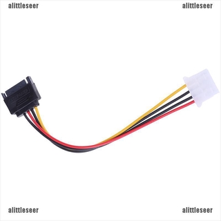 【SEER】SATA TO IDE Power Cable 15 Pin SATA Male to Molex IDE 4 Pin Female Cable Adapter