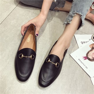 Women shallow Flat Shoes Casual Slip-on Ballerina Split Leather Loafers oxford Ladies Spring Autumn