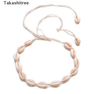 Takashitree/ Stylish Beach Bohemian Sea Shell Pendant Chain Choker Necklace Women Jewelry Popular goods