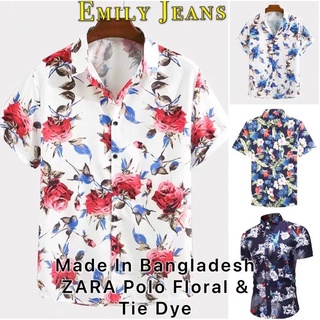 EMILY Branded Overruns Polo Floral & Tie Dye for UNISEX with TAG