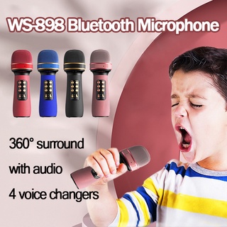 WS-898 Wireless Microphone Bluetooth Microphone Wireless Karaoke Handheld Microphone KTV