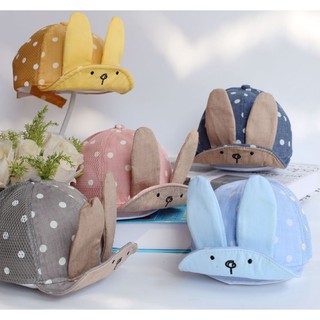 Cartoon Rabbit Baby Cap Summer Sun Hat with Eard Soft Cotton (1)