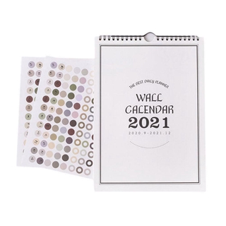 1Pc 2021 Creative Simple Wall-Mounted Weekly Monthly Plan Schedule Calendar