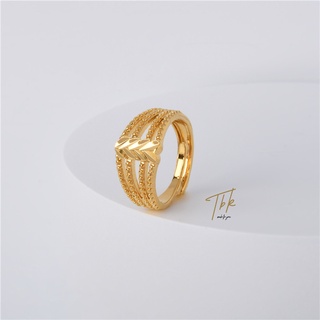 TBK 18K Saudi Gold Ring Accessories for Women 371r