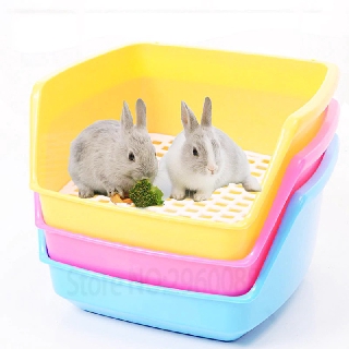 【Free Shipping】Hot Sell Rabbit Toilet Tray Plastic Heightening Guinea Pig Toilet Pet Accessories Chinchilla Rabbit Potty Pets Supplies Msgp (1)