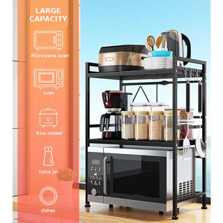 Expandable Steel Kitchen Microwave Rack Spice Rack kitchen Organizer 3 Tier