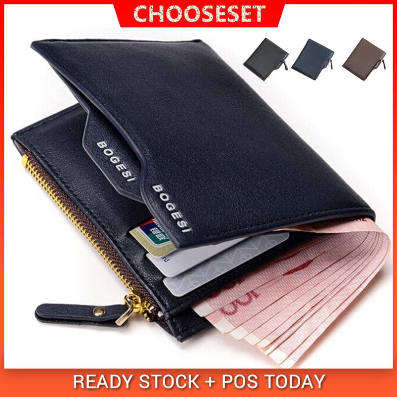 Men Wallet Leather Multifunctional Card Holder Short Wallet