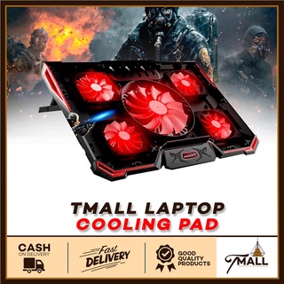 ◙◎๑COOLCOLD Notebook PC Cooler Laptop Cooling Pad Stand Air Cooled 5 LED Fans 2 USB Ports Adjustable