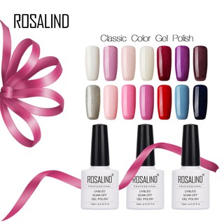 Rosalind pure color 10ml 1453-1864 LED UV Gel Varnish Nail art gel nail polish