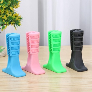 【Ready Stock】▦Bone Shape Silicone Dogs Toothbrush Pet Puppy Teeth Clean Brushing Stick Toy Oral Care