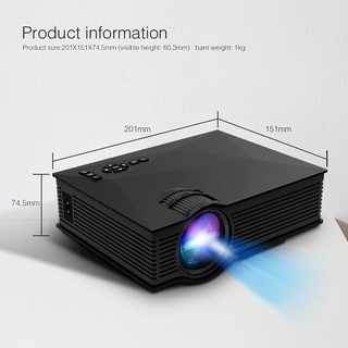 ❂№New Mini Portable Projector UC46 UC68 Led Home Micro Projector 1080P HD Projector Support Miracast (2)