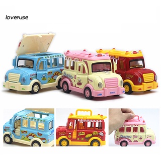 /LO/ 1/32 Cartoon Fast Food Truck Simulation Model Vehicle Car Toy Children Boys Gift (7)