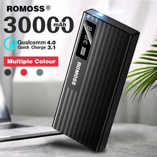 Original ROMOSS 100% 30000mah Powerbank fast charging Dual output Large capacity external battery