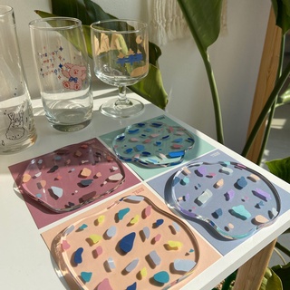 [Mienne 1989] Acrylic terrazzo coaster 4type (scheduled to be restocked on January 8) (2)