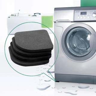 4PCS/Set Square Black Anti-Vibration Non-Slip Mat Refrigerator Washing Machine Mute Shock Absorbing Pads