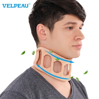 VELPEAU Neck Brace for Cervical Spine Pain Cool Soft Silicone Collar for Summer Neck Support for