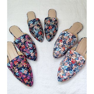 Summer Krisanta ✨ Yumiko floral Halfshoes | LILIW LAGUNA