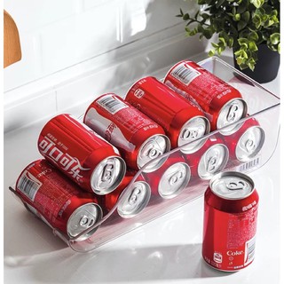 Refrigerator Organizer/ soda organizer coke storage for pantry transparent bin and ref