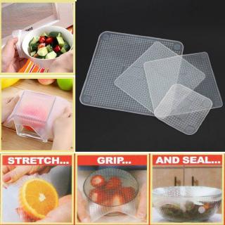 Silicone Wraps Kitchen Seal Cover Stretch Cling Film Fresh Food Keep Tools