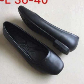 sandal for women☼Formal Shoes Black Fashion leather Shoes women gilsflats gilsfashion college footwa (2)