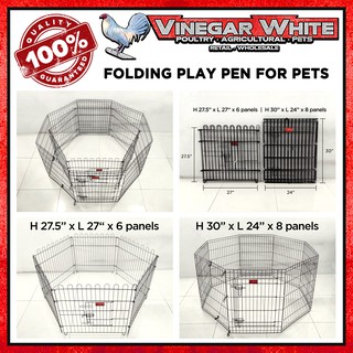 Folding Playpen Dog Fence Cage 6 Panels 8 Panels Pet Dog Cat Rabbit Heavy Duty Cage Pet Crates Brand