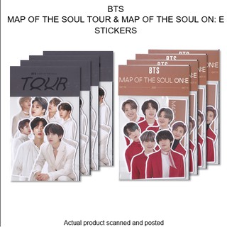 BTS MAP OF THE SOUL TOUR MAP OF THE SOUL ON:E STICKERS