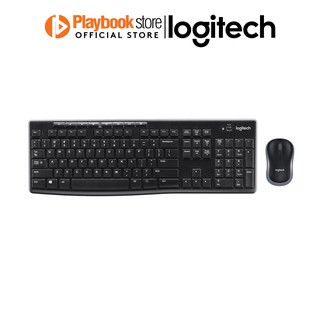 Logitech MK270R Keyboard and Mouse Wireless Combo (Black)