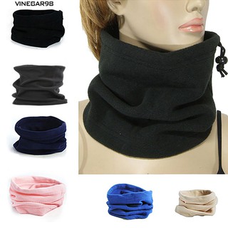 4 In 1 Thermal Fleece Scarf Snood Neck Warmer Face Beanie Hat