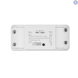 GM Tuya WiFi Smart Switch 10A/2200W Wireless Remote Switch Timer APP CoGMrol Universal Smart Home Automation Module Voice CoGMrol Compatible with Amazon Alexa & for Google Home for Electric Appliances