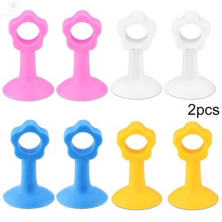 Door Stopper Guard Handle Protectors Silicone Soft Stick Suction Cup 2pcs Wall