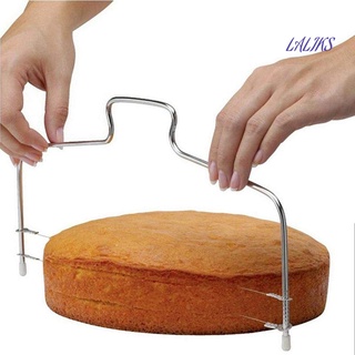 Kaitlyn~Adjustable Wire Bread Cake Dough Pizza Slicer Leveler Stainless Steel Slices