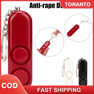 [COD/FAST SHIPPING] 120dB Rape Self Defense Device Dual Speakers Loud Alarm Alert Panic Attack Personal Security Keychain Bag Pendant [toranto]